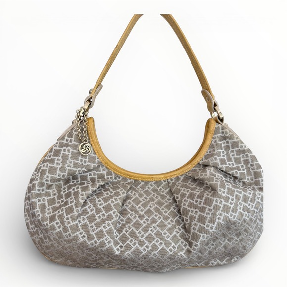 Bally Handbags - Bally Vintage Swiss-Made Monogram Canvas Hobo Shoulder Bag